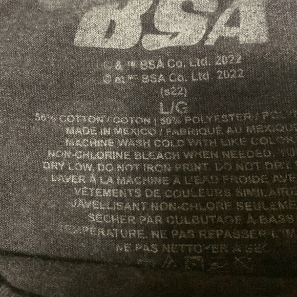 Men s BSA small arms motor cycle Tshirt - Picture 3 of 3